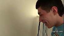 Teen Lucy in bondage is teased by horny guy