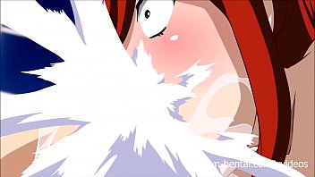 Fairy Tail XXX paródia - Erza faz um boquete de sonho