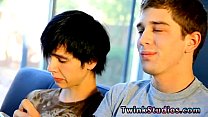 Long porno tube gays boys Levon and Aidan enjoy eyeing gay porn