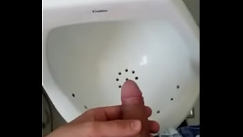 Hot piss in the Public Bathroom.
