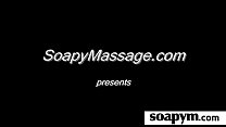 Babe gives erotic soapy massage 29