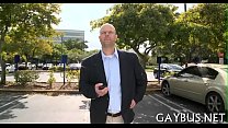 Free sperm during wild gay sex