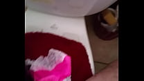 cock stroked thick creamy cum on panties