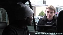 Black cock riding twink