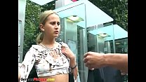 german teen picked for her first porn casting