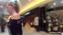 Gorgeous czech cutie gets seduced in the mall and reamed in pov
