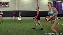 Young Teens Play Strip Dodgeball on College Rules (cr12385)