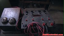 Electro bdsm sub dominated by master