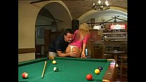 She's fucked hard on the pool table