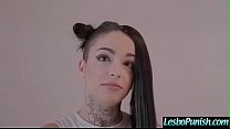 (Katrina Jade & Leigh Raven) Hot Sexy Lesbos Play Hard Using Dildos In Punish Sex Scene clip-20