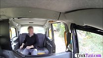 Busty passenger gets banged and footjobs