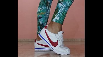 Cdzinha on the tip of your foot taking your nike cortez