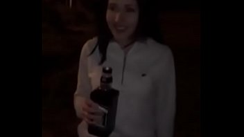 Sexy Girl non stop drinking full bottle Less the a minute