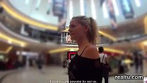 Exquisite czech girl gets teased in the shopping centre and penetrated in pov