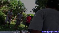 Gay fraternity assfucking outdoors