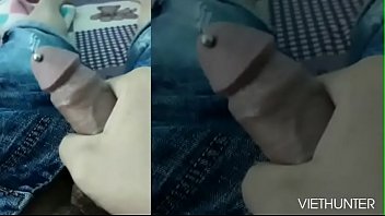 Big Vietnamese cock wearing erotic piercings Khuyên