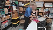 Thief faking pregnancy busted and fucked