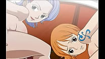 Nami and Nojiko get fuck on the sunny one piece