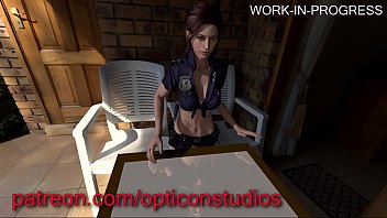 3D Claire Redfield de Resident Evil Fucked HARD contre une table Futa WIP (lire le commentaire) - par OpticonStudios