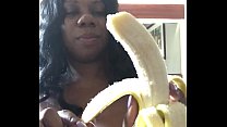 DickSucking a Banana con SEXFEENE