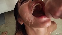 6 cargas de esperma na boca