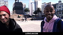 Spagnolo Latino Twink Kendro incontra il ragazzo nero latino in Uruguay per scopare la scena