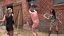 Geprügelt - Hard Outdoor Whipping with SweetBaby and Lady Deluxe