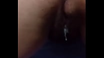 Dripping cum from the hot bitch wife's pussy - Comment that we'll post more!