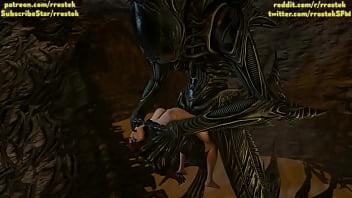 Samus Aran scopata duramente da Aliens Xenomorph Hardcore 3D porn