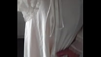 Satin nightgown cum