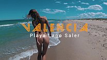 Ragazza russa Sasha Bikeyeva - Sono nuda e bella sulla spiaggia del Lago Saler a Valencia