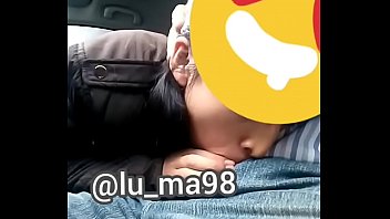 Sucking in the car @lu ma98