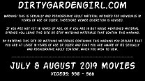 Dirtygardengirl - экстремальный фистинг, пролапс, гигантские игрушки - июль и август 2019