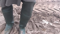 Crushing the Mud in Hunter Waders