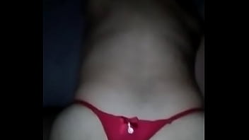 Male fucks me with my wife's red thong