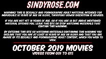 OUTUBRO 2019 no site SINDYROSE - fisting, prolapso, vibrador, vegetais!