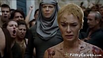 Lena Headey Nude Walk Of Shame dans Game Of Thrones