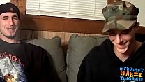 Прямые головорезы Chain и Aaron в любительском видео присоединяются, чтобы дрочить хуи