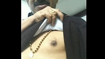 Handsome Mallu uncle showing nipple