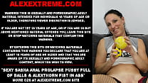 Sexy Sasha prolapso anal coño lleno de bolas y puño AlexThorn en el culo