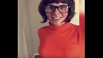 Sexy Cosplay Scoobydoo Vilma Hure mit Brille