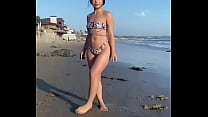 Novinha na praia
