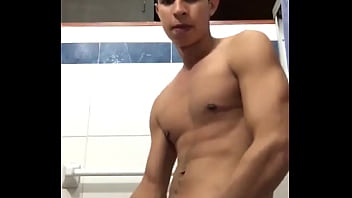 Young man showing cock