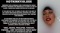 Anal, bears, prolapse, yoghurt, fisting… just Hotkinkyjo takig bath
