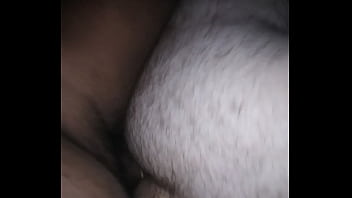 Hairy bottom takes black dick