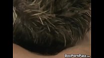 Twinks deepthroat and anal drilling ends with facial