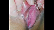 Very Wet Pussy. Rubbing Clit and spreading close-up