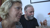 Old couple with 's teen gf threesome family orgy