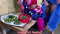 sorellastra e fratello che vendono verdure scopano, con una chiara voce hindi