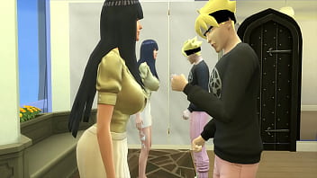 Naruto Cap 6 Hinata redet mit ihr und am Ende ficken sie. Sie liebt den Schwanz ihres Stiefsohns, da er sie besser fickt als ihr Ehemann Naruto